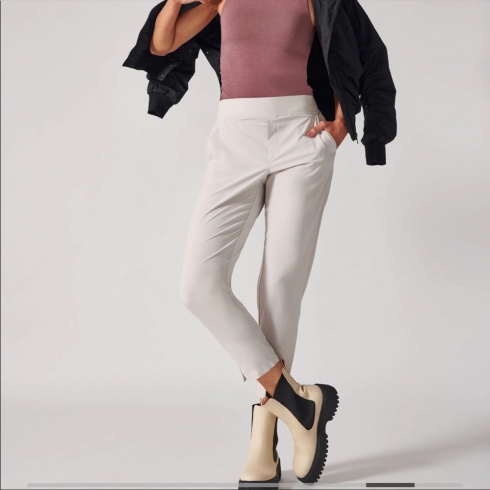 Athleta Brooklyn ankle pant light tan